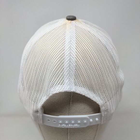 KW Snapback Mesh Back Trucker Hat Gray One Size Embroidered Richardson - Picture 5 of 10